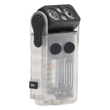 Piccola torcia LED 1100mAh EDC-Clip Bianco/Verde
