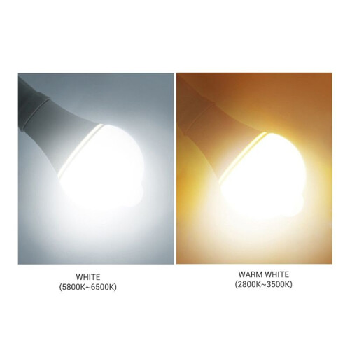 2X 85-265V E27 PIR Motion Sensor Lamp 12W Bulb with Motion Sensor Infrared Motion Detector Security Light Warm Light 1