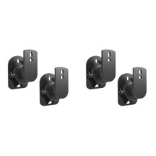 4PCS Speaker Mount Wall Bracket Stand Surround Holder Adjustable Swivel and Tilt Angle Rotation