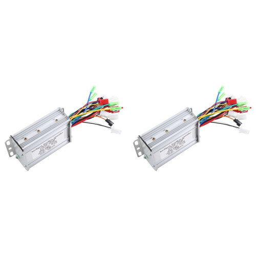 2X 36V/48V 350W E-Bike Brushless Controller for Electric Bicycle E-Scooter Dual Mode Sensor/Sensorless