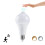 2X 85-265V E27 PIR Motion Sensor Lamp 12W Bulb with Motion Sensor Infrared Motion Detector Security Light Warm Light 6