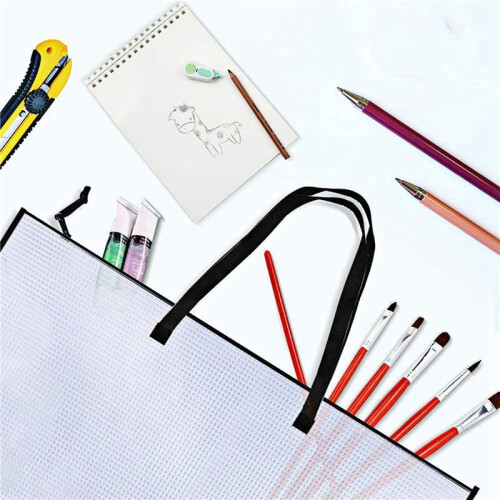 4 Pacotes de Estojo de PortfóLio de Arte de 19X25 Polegadas, Pasta de PortfóLio para Obras de Arte, Bolsa de Armazenamento de PôSteres com ZíPer e 1