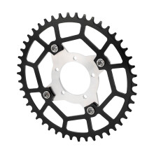 Motorrad-Gangadapter 46T 104BCD Aluminium für 7-11 Speed Schwarz