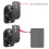 4PCS Speaker Mount Wall Bracket Stand Surround Holder Adjustable Swivel and Tilt Angle Rotation 4