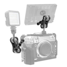 2X Stativ Butterfly Clip Clamp 1 Zoll Kugelgelenkarm 1/4 3/8 Halterung für Kameras Unterwasser Tauchlampen Taschenlampe