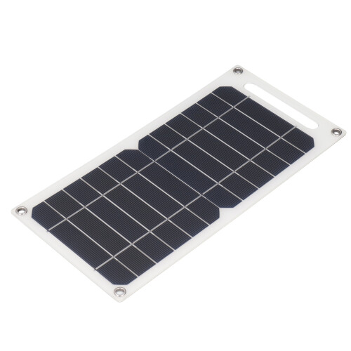 6W Mini-Mono-Solarmodul USB 300x145x2mm Schwarz 2