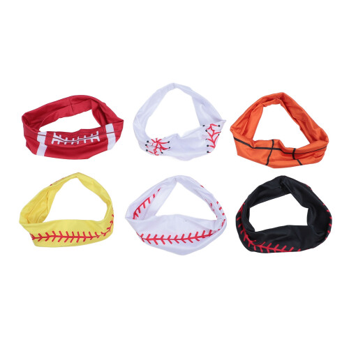 Ensemble de 6 bandeaux de softball - élastiques et antidérapants 1