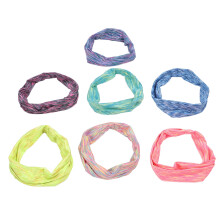 Set de 7 diademas, que absorben la humedad, multicolor