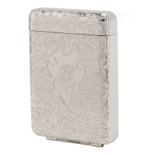 Retro Silver Cigarette Case for 16 Coarse Cigarettes, 69x23x99mm