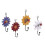 (set 2)Plant Wall Hooks Wall Mounted, Art Flower Iron Hook, Home Decoration 1