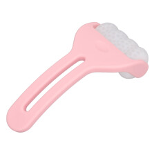 Rouleau de massage du visage rose 82170 mm rempli de gel
