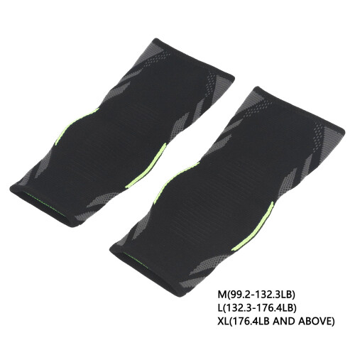 2 pezzi di supporto per caviglia, taglia M, Nero e Verde, 99,2-132,3 lb 1