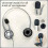 180 Pack Foam Microphone Windscreen, Size Lapel Headset Mic Foam Covers for Headset Microphone 7