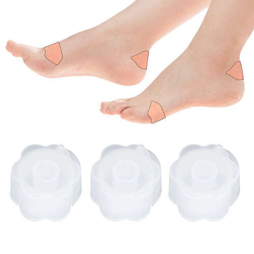 Lippenförmiger Fersen-Patch mit transparentem Kleber, 3 Rollen