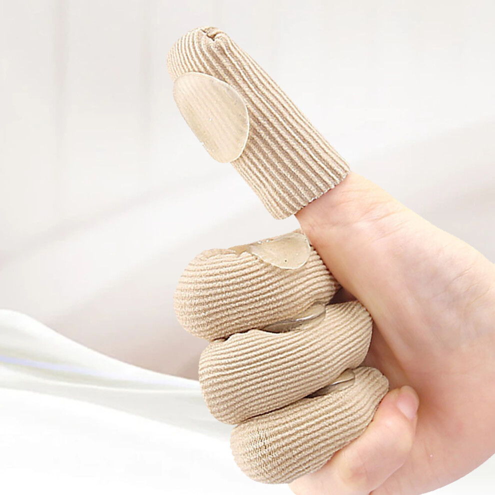 5pcs Soft Skin Color Toe Protectors, 0.7x2.4in, SEBS Sleeve