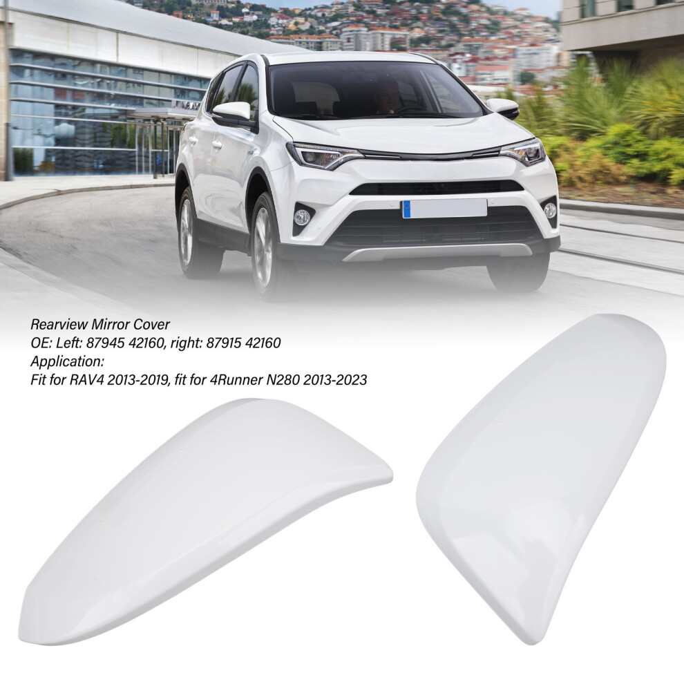 Mirror Caps Pair 87915 42160 87945 42160 White 7055741095658