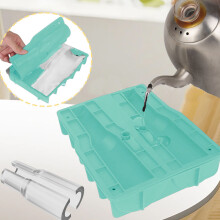 Stampo in silicone per ghiaccio a forma di tazza, tumbler verde da 30-40 oz