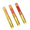 3 pièces 02 05 Ensemble de gloss à lèvres doré 2,5 ml Teinte dorée 1