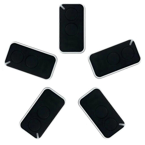 Garage Remote Control 5-Pack, 433.92MHz με Κωδικό Rolling για Ασφάλεια, 2 Κουμπιά, Εύρος 30-100 Μέτρα