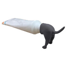 Pooping Dog Butt Toothpaste Topper Grey 80x60x60mm