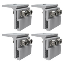 Solar Roof Seam Clamp Aluminium 45x52mm with Stainless Steel Screws for Metal Roof PV Systems, Solar Panel Fixings