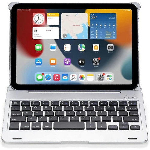 Capa de Teclado Bluetooth compatível com iPad Mini 6 de 8,3 polegadas 2021 A2567 A2568 A2569, com iluminação, casca fina e rígida