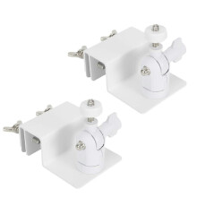 Bevestigingsbeugel voor montage aan de dakgoot, geschikt voor Ring-camera's, 2 stuks, 360 draaibaar, 180 kantelbaar, witte aluminiumlegering