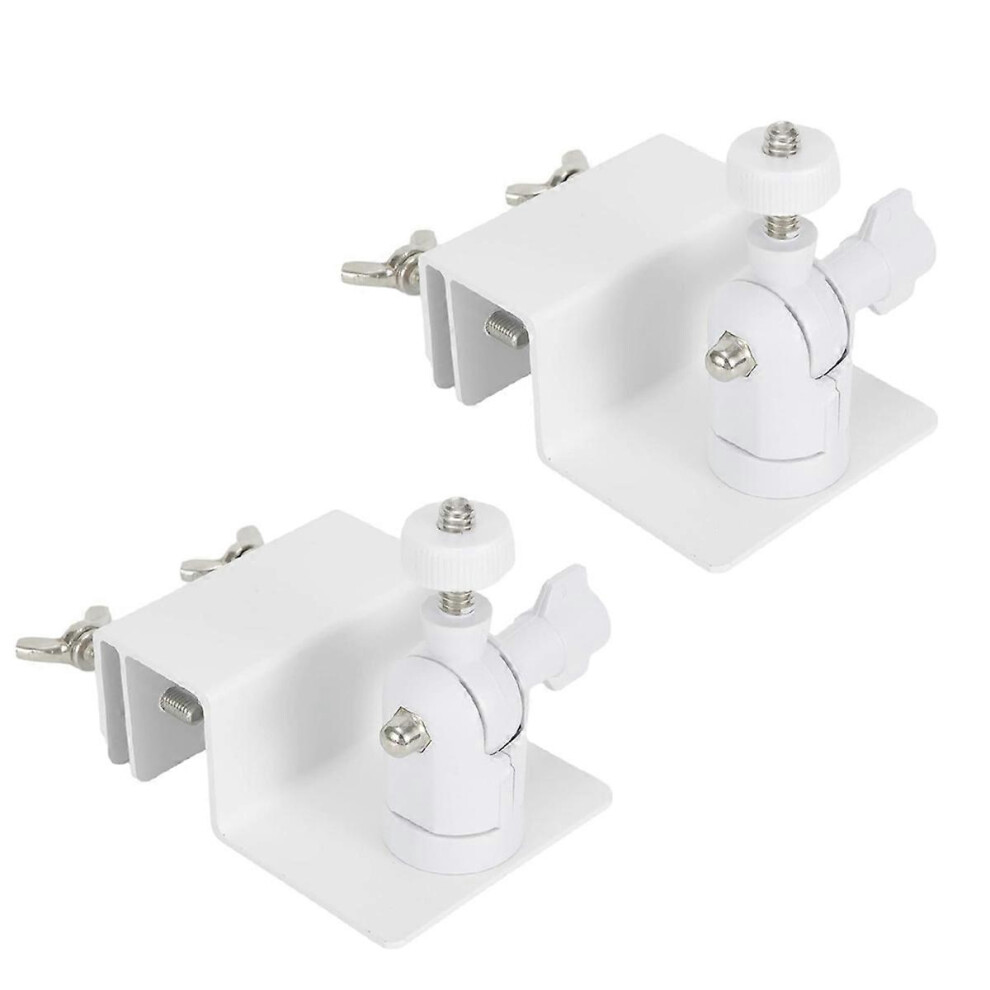 Gutter Mount Bracket Compatible With Ring Cameras, 2 Pack, 360 Rotating 180 Tilt Adjustable, Aluminium Alloy White 6901508304307