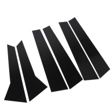 Glossy Black B Pillar Trim 6Pcs Macan 95B