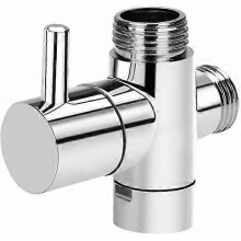 3-weg verchroomde messing douchekraan G 1/2" voor badkamer- en keukeninstallaties