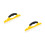 2Pcs Ergonomic Silicone Squeegee for Car Windows Yellow 4