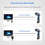 Wireless Barcode Scanner, 1D 2D QR Code Scanner with 25m Range, USB 2.4G Dual Mode for Retail Logistics Warehouse 4