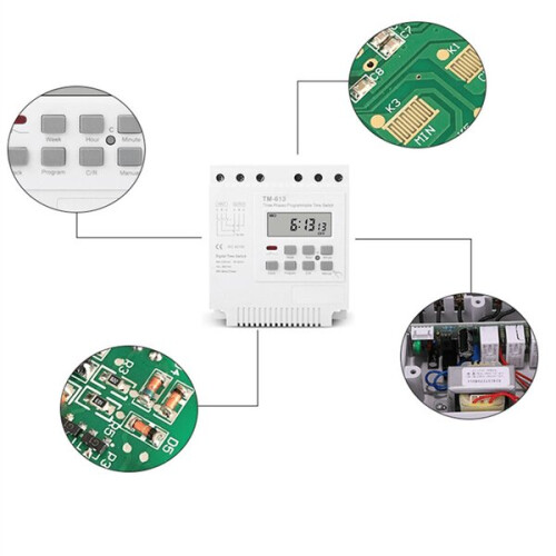 Industrial Timer Switch 17 Programmes 380V/415V with Weekly Scheduling for Industrial Automation 2