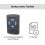 Garage Door Remote Control Compatible with Hormann, 4 Button Blue 868MHz Replacement 4