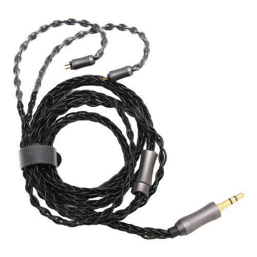 8 Core Silver Plated 3.5mm Headphone Cable 3.9ft for MP3 MP4