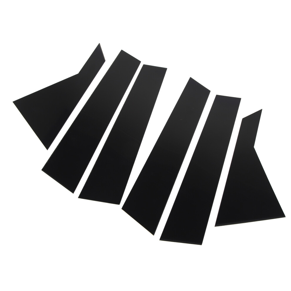 Gloss Window Pillar Decals For Kia K3 Black 7055741616624