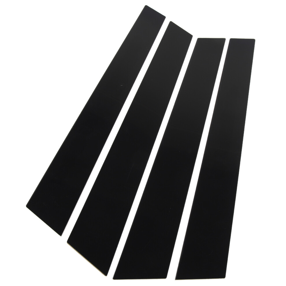 4Pcs Glossy Pillar Post Trim Panamera Black 7293282095182