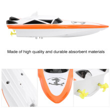 Mini RC Water Toy Boat Orange 4CH 10-15km/h 25-35min Play