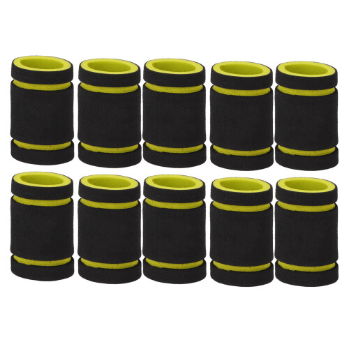 10pcs Yellow Foam Tattoo Grip Covers, 22mm Inner Diameter 1