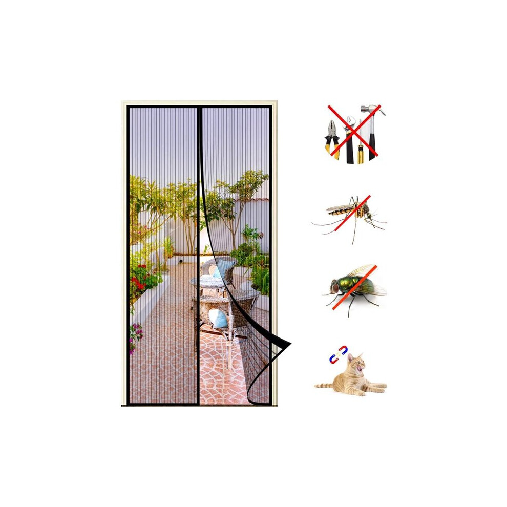 Magnetic Screen Net With 1Mm Dense Mesh, Mosquito Proof And Automatic Closure For Doors And Windows 6901508319844