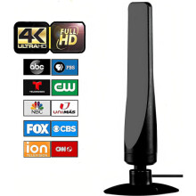 Digitale Zimmerantenne, kompatibel mit allen Fernsehgeräten, 560 km Reichweite, 8K- und 4K-Full-HD-Empfang für klare Sender