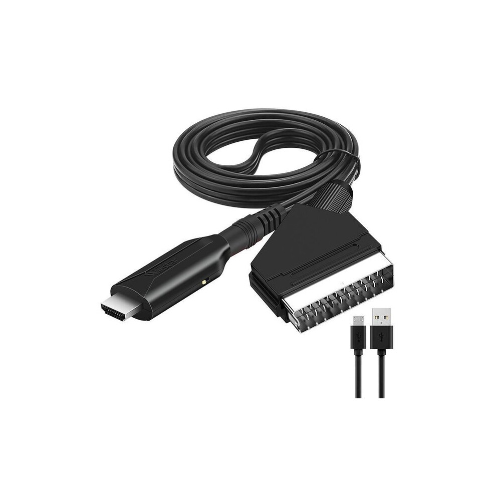 Hdmi To Scart Cable 1 Metre - Compatible With Ps4 Xbox 360 For Older Televisions Vcrs 6901508324022