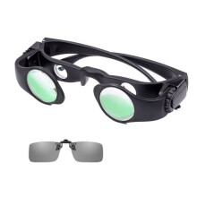 Telescopio de pesca con lente óptica ZK11 de 8 aumentos, marco de ABS y clip polarizador para observación de pesca al aire libre.
