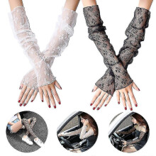 Sunscreen Sleeve, Lace Ice Sleeve, Foot Cover, Long Sleeve, Fake Sleeves Mesh Arm Covers Ice Sleeves