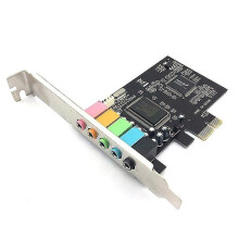 5.1-Kanal-PCIe-Soundkarte mit Realtek HD-Audio-Kompatibilität für Desktop-PCs: 3D-Surround-Sound für Spiele und Filme