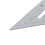 7in Aluminum Rafter Square, Multifunctional Carpenter Tool, Silver 6