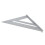 7in Aluminum Rafter Square, Multifunctional Carpenter Tool, Silver 10