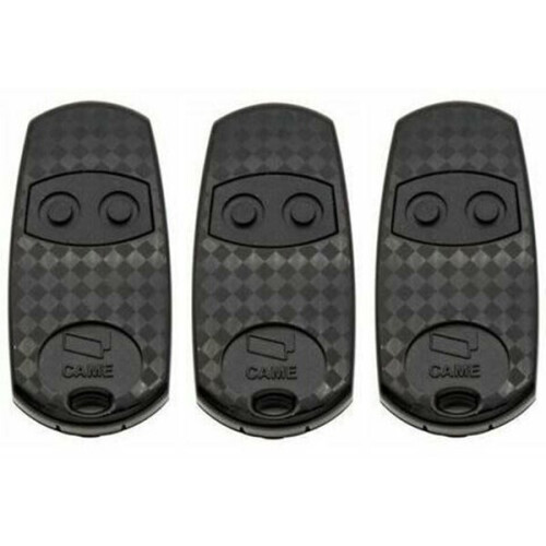 Handheld Remote Control for CAME Gate/Receiver, 2-Button 433.92MHz, 3-Pack with Batteries