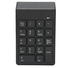Wireless Numeric Keypad Compatible with Windows, Android, Chromebook, 2.4GHz Portable 18-Key Number Pad for Laptop and PC