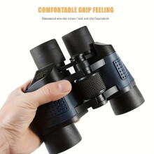 Telescopio monocular de 8x35 mm con revestimiento de goma azul para observación al aire libre, de enfoque fijo.